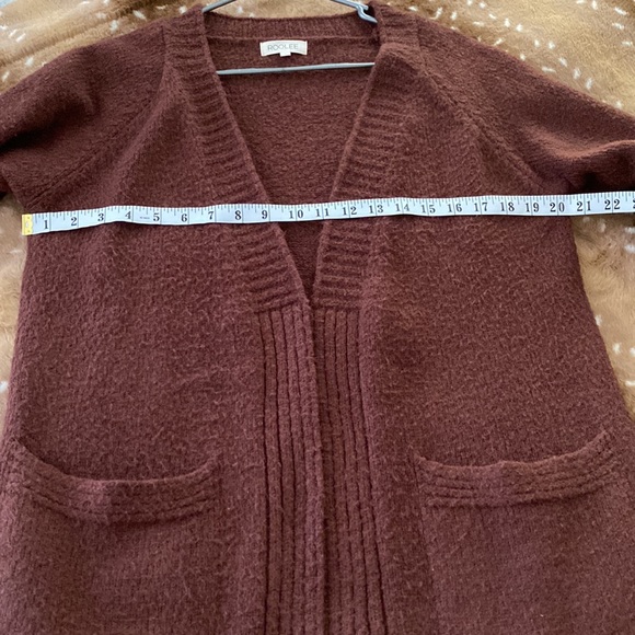 Roolee Brown Open Long Cardigan Size Small - Picture 8 of 8